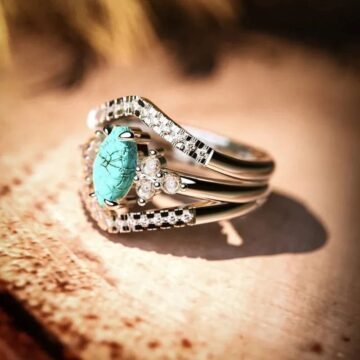 “Portable Peace” Turquoise & Silver Ring